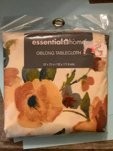 essential home oblong table cloth - Picture 1 of 4