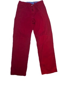 J Bailey Boys Red Corduroy Long Pants EUC Youth Size 12 - Picture 1 of 7