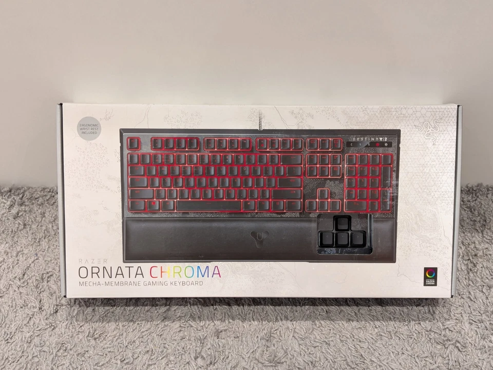 Razer Ornata Chroma Gaming Keyboard Mecha-Membrane Destiny 2 EDITION US Layout - Bild 1 von 4