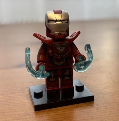 Lego CUSTOM Silver Centurion Iron Man Mark 33 Minifigure sh0232 - Image 1 of 4