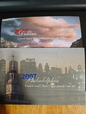 2007 Philadelphia/Denver United States Mint Uncirculated Coin Set - Image 1 of 4