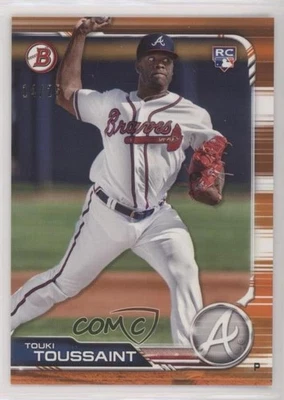 2019 Bowman Orange /25 Touki Toussaint #19 Rookie RC - Image 1 of 2