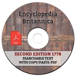 ENCYCLOPEDIA BRITANNICA-SECOND 2ND EDITION 1778-All Volumes-Reference Book-DVD - Picture 1 of 4