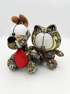 Nickelodeon 7” Garfield and Odie Comic Print Plush Set Cartoon 2022 Viacom - Picture 1 of 11