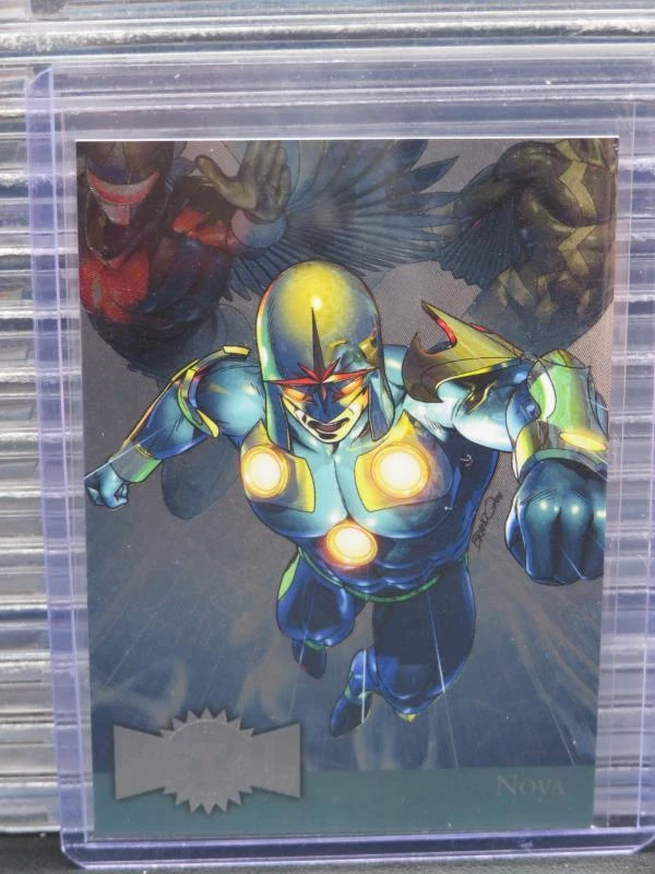 2015 Marvel Fleer Retro Nova Metal Blaster Limited Edition #28