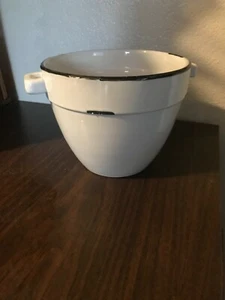 Cuenco con asas de bucle, borde negro de gres - Reproducción - 65079 - Imagen 1 de 2