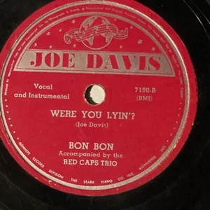 10" 78 RPM-Bon Bon-Apple Honey/Were You Lyin?/Joe Davis 7190 - Picture 1 of 4