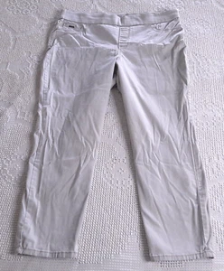 Nine West Women Size 16 Pants Heidi Pull-on Crop Ankle Beige Stretch Back Pocket - Picture 1 of 11