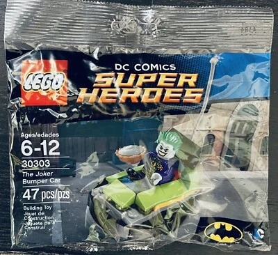 RARE - NEW IN BAG - LEGO 30303 DC Comics Super Heroes: The Joker Bumper Car - Image 1 of 2
