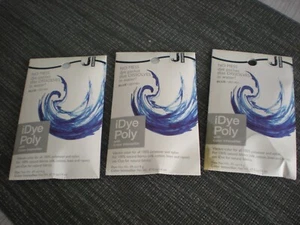 Lot of 3 iDye Poly with color intensifier dye packets - Blue . JID1451 - Picture 1 of 2