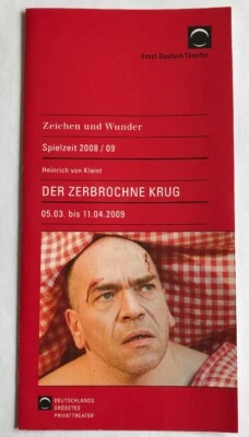 Ernst Deutsch Theater Programm Flyer Der Zerbrochene Krug - Bild 1 von 3