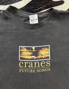 Vintage seltenes Shoegaze Kraniche Band T-Shirt Future Songs Dream Pop Gothic Slowdive Cure - Bild 1 von 7