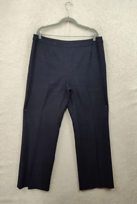 Le Suit Women Pants 16 Beige Polyester High Rise Flat Front Lined Straight Leg - Image 1 of 4