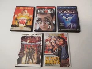 DVD LOT-Dreamscape-THE MIGHTY DUCKS-BEVERLY HILLS NINJA-BETTER OFF DEAD-MIRACLE* - Picture 1 of 5