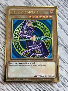 YUGIOH! Dark Magician MAGO-EN002 Gold Rare 1st Edition NM SDY ART - Picture 1 of 1