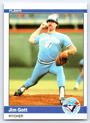 1984 Fleer #155 Jim Gott Toronto Blue Jays Vintage Baseball Card - Image 1 of 2