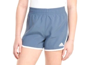 [IV3901] adidas Elastic Waistband Woven Shorts Girls Size S(7/8) - Picture 1 of 4