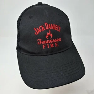 Jack Daniels TENNESSEE FIRE embroidered logo mesh adjustable strapback hat cap - Picture 1 of 7