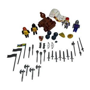 Medieval Knights Toy Lot 40+ Pc Catapult Accessories Figures - Picture 1 of 7