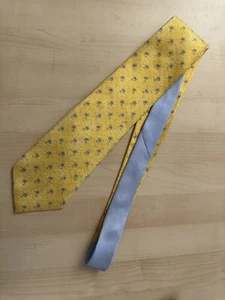 Tommy Hilfiger Men’s Neck Tie - Yellow - 100% Silk- 3.75” Width - Picture 1 of 10