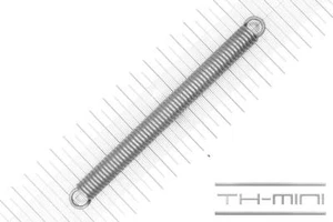 Zug-Feder 2mm Haken Öse 12x138mm 18,5kg Spiral Edel-stahl rostfrei Metall - Picture 1 of 1