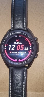 Samsung Galaxy Watch3 SM-R840 45mm Mystic Silver Edelstahlgehäuse mit Schwarz... - Bild 1 von 4