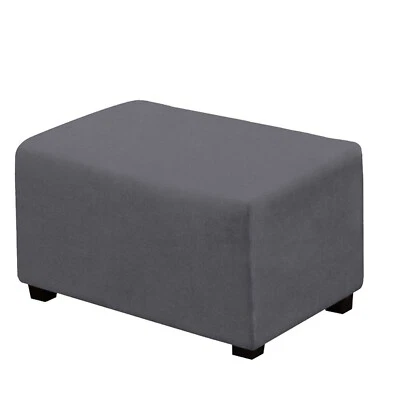 Прямоугольный Османский Чехол Роскошный Замшевый Защитный Чехол для Подставки Ног Эластичный с... - Изображение 1 из 4