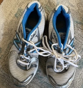 New Balance 749ST SILVER/AQUA EC ATHLETIC RUNNING SHOES Size 7.5B - Picture 1 of 5