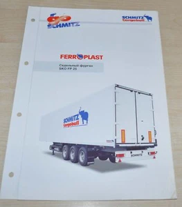 Schmitz Cargobull Ferroplast SKO Trailer Company Truck Brochure Prospekt RU - Picture 1 of 3
