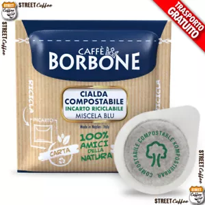 150 Cialde Filtro carta Caffè Borbone ESE 44mm Miscela Blu gratis - Foto 1 di 1