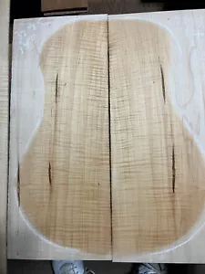 fiddleback curly maple tonewood guitar luthier set back sides ink lines - Picture 1 of 5