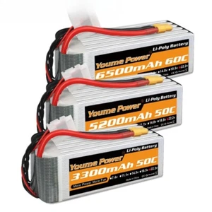 6S 22,2V Lipo Akku 3300mah 4000mah 4500mah 5200mah RC Auto Flugzeug Heli Teile - Bild 1 von 35