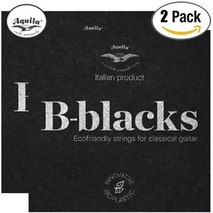 2-PACK Aquila 180U B-blacks Soprano and Concert Ukulele Strings High G AQ-BB-SC - Picture 1 of 1