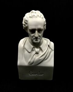 Porzellan Figur Porzellanbüste Johann Wolfgang von Goethe c. 1920