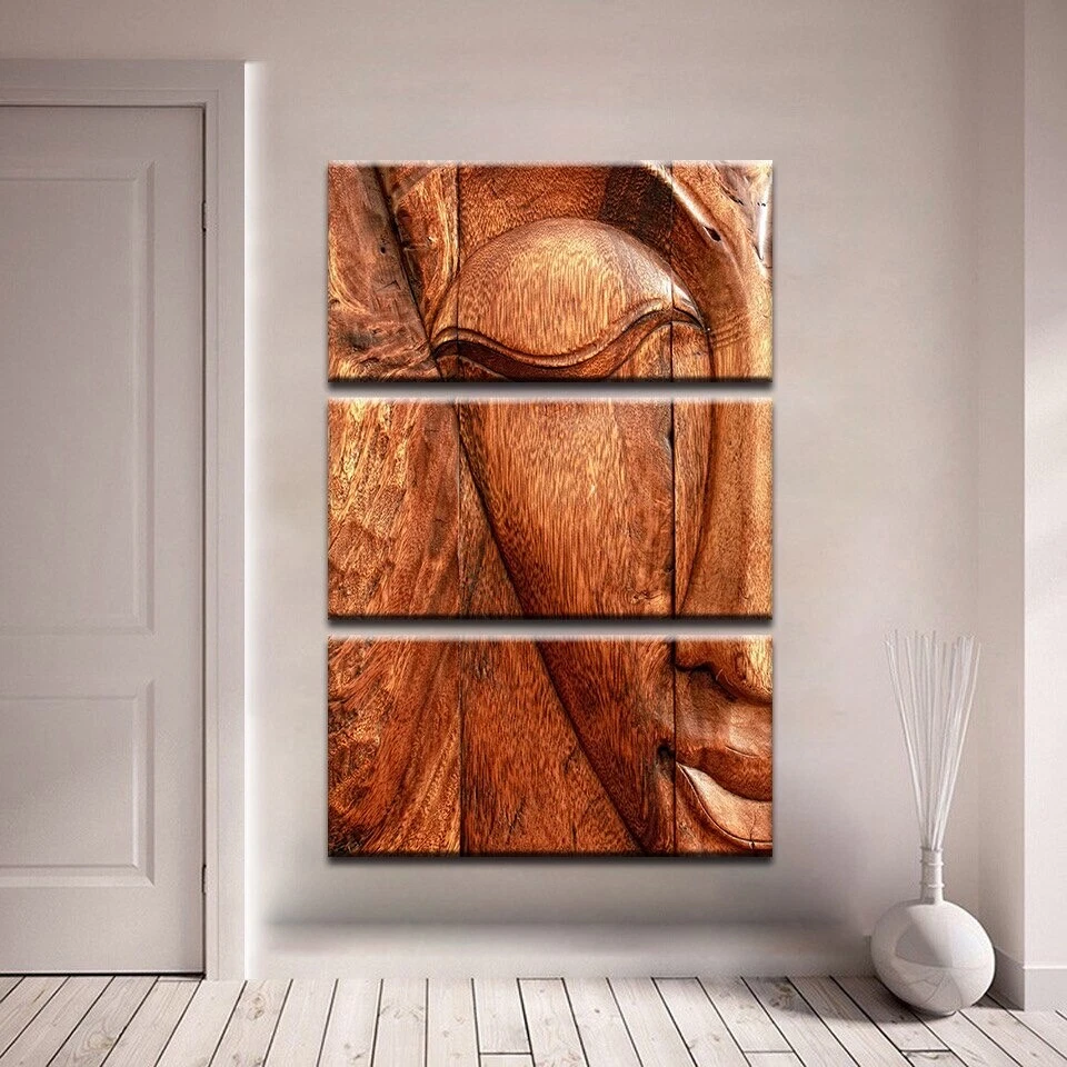 Póster de arte de pared con impresión en lienzo de Buda durmiente pacífico 3 piezas decoración del hogar Foto 1 de 4