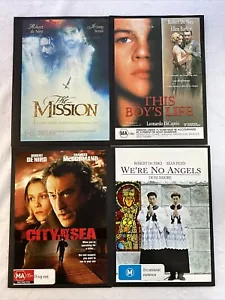 4 X Robert de Niro DVDs The Mission, This Boys Life, City By Sea, We’re No Angel - Picture 1 of 9