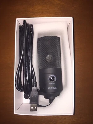 Fifine K669B USB Condenser Microphone Record On PC Laptop Podcast Vocal Audio - Image 1 of 4