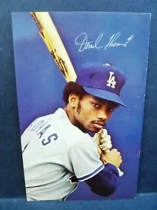 Postcard Derrel Thomas LA Dodgers Baseball - Picture 1 of 2