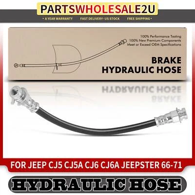 Manguera hidráulica de freno delantero izquierdo/derecho para Jeep CJ5 CJ5A CJ6 CJ6A Jeepster Foto 1 de 4