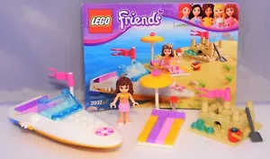 Lego Friends 3937 Olivias Rennboot Sandburg Eimer Schaufel Liege kompl. + BA #3 - Bild 1 von 2