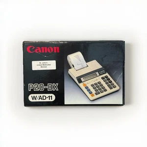 Canon P20-DX Printing Calculator W/AD-11 Ac Adaptor Tested - Picture 1 of 13