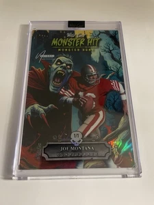 Joe Montana 2025 Wild Card Monster Dracula National Exclusive #d 1/1 4x6 49ers - Picture 1 of 2