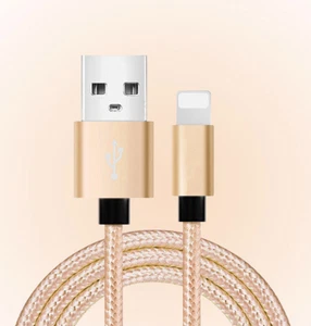 Nylon Braided Fast Charging Cable USB Data Cord for iPhone Android Type-C - Picture 1 of 3
