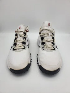Nike Tiger Woods TW13 Golf Shoes 532622-100 2012 White Red RARE Men's Sz 10 - Picture 1 of 8