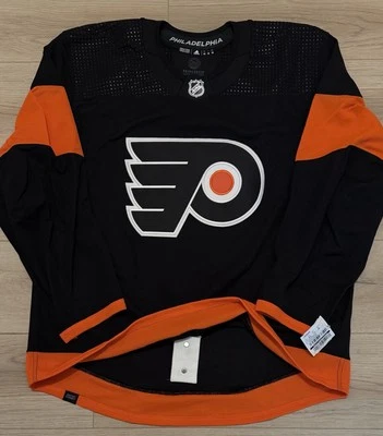 NUEVA Camiseta Adidas MiC Philadelphia Flyers Team Edición Auténtica Negra 3ª 56 Foto 1 de 4