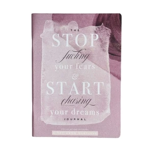 Stop Fueling Your Fears & Start Chasing Your Dreams Journal Notebook Kitty Meow - Picture 1 of 5