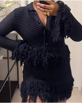 ZARA NUEVA MUJER CINTURA ALTA FLECOS CUADROS PUNTO FALDA AZUL MARINO M 4331/005/401 Foto 1 de 4