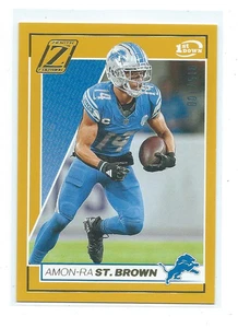 Zenith-Amon Ra St. Brown Gold Border 2024/100-Detroit Lions - Imagen 1 de 1