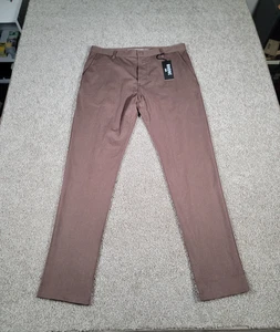 Rhone Commuter Hose Herren 36 Braun Slim Fit Performance Golf Business Freizeit Neu mit Etikett - Bild 1 von 20