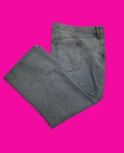 Jessica Simson Jeans Übergröße 26 W Damen Neu mit Etikett Ankle Flare Medium Wash ungesäumt - Bild 1 von 6